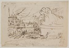 1st Sketch for the 4th Picture of the "Course of Empire", c1836. Creator: Thomas Cole