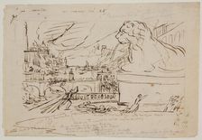 1st Sketch for the 4th Picture of the "Course of Empire", c1836. Creator: Thomas Cole