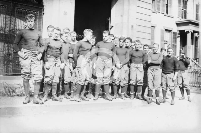 1st Squad Varsity - Yale, between c1910 and c1915. Creator: Bain News Service.