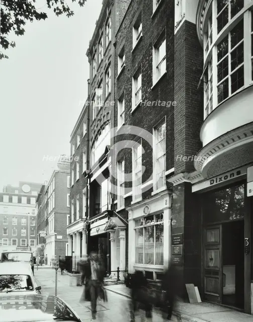 2-3 Soho Square, Westminster LB, London: front elevations, 1978. Creator: Unknown.