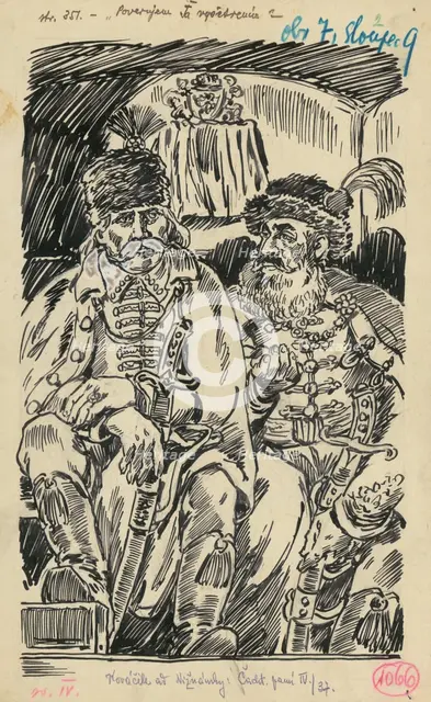 2.- Two Yeomen, 1936. Creator: Andrej Kovacik.