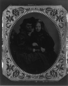 2 young women, mother and aunt of Frances Benjamin Johnston, c1880. Creator: Unknown