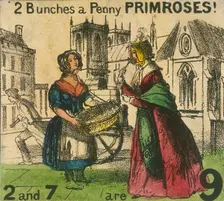 2 Bunches a Penny Primroses! Cries of London, c1840. Artist: TH Jones