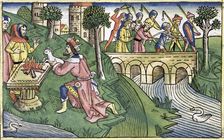 2 Kings 16:9-16: the people of Damascus are taken captive