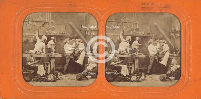2 sons sal Cuisines, 1855-1865. Creator: Jules Marinier.
