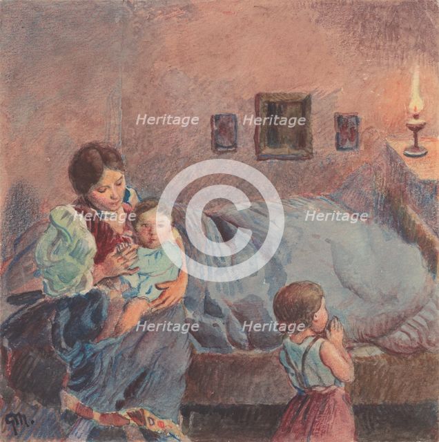 20.- Before going to bed, 1932. Creator: Gustav Mally.