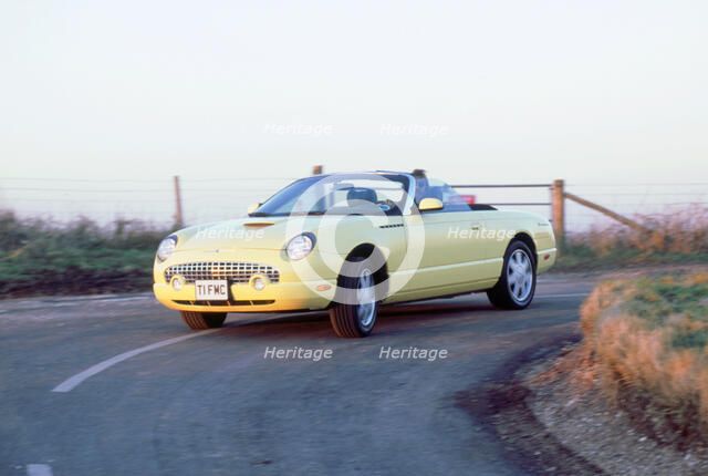 2002 Ford Thunderbird convertible. Artist: Unknown.
