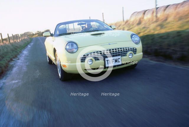 2002 Ford Thunderbird convertible. Artist: Unknown.