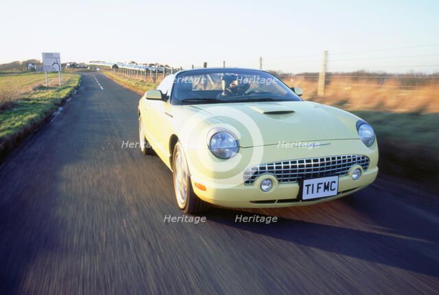 2002 Ford Thunderbird convertible. Artist: Unknown.