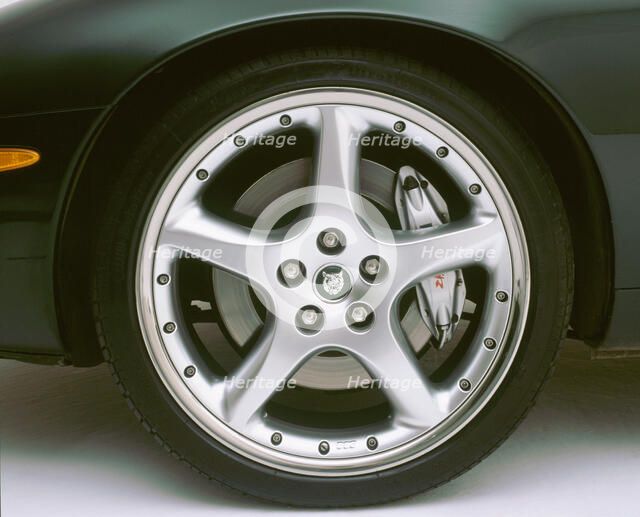 2002 Jaguar XKR alloy wheel. Artist: Unknown.