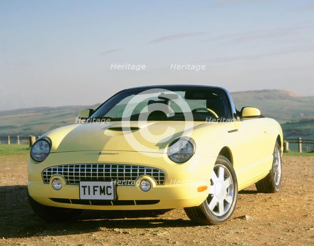 2003 Ford Thunderbird convertible. Artist: Unknown.