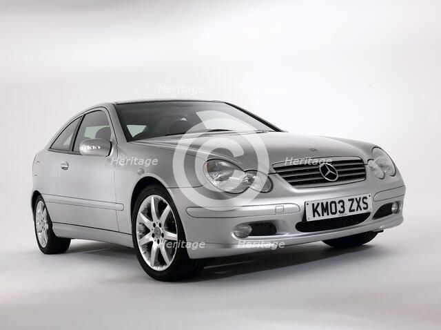 2003 Mercedes Benz C200k Coupe. Artist: Unknown.