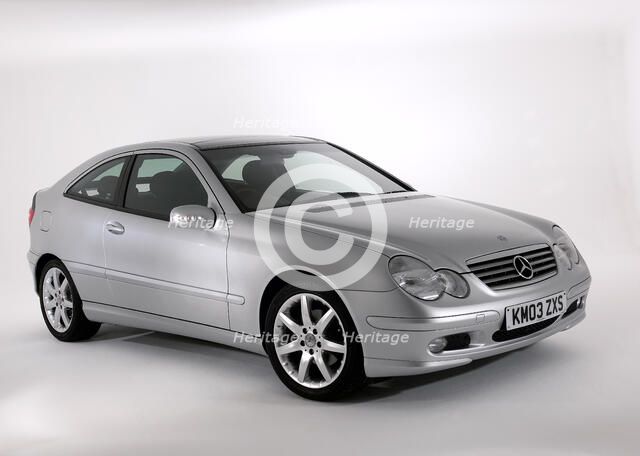 2003 Mercedes Benz C200k Coupe. Artist: Unknown.