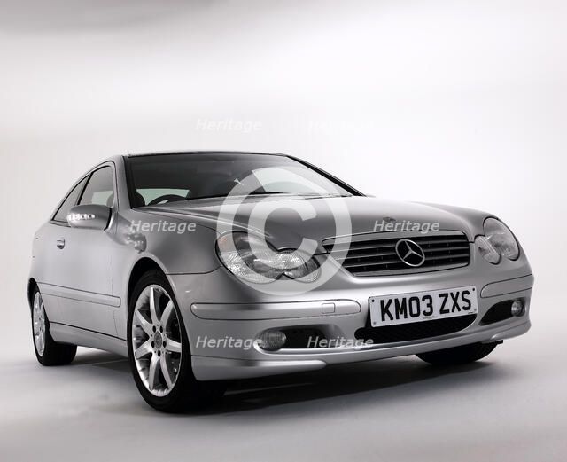 2003 Mercedes Benz C200k Coupe. Artist: Unknown.
