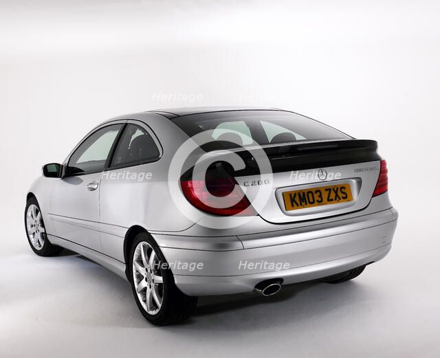 2003 Mercedes Benz C200k Coupe. Artist: Unknown.