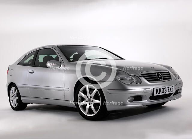 2003 Mercedes Benz C200k Coupe. Artist: Unknown.