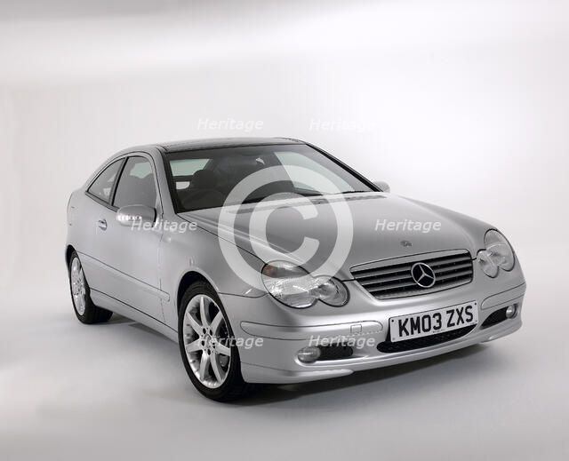 2003 Mercedes Benz C200k Coupe. Artist: Unknown.