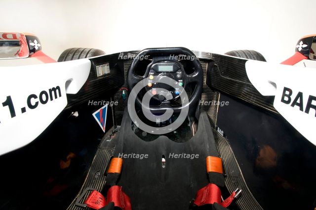 2004 B.A.R. Honda Formula 1 car cockpit Artist: Unknown.