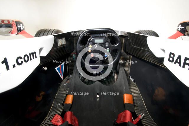 2004 B.A.R. Honda Formula 1 car cockpit Artist: Unknown.