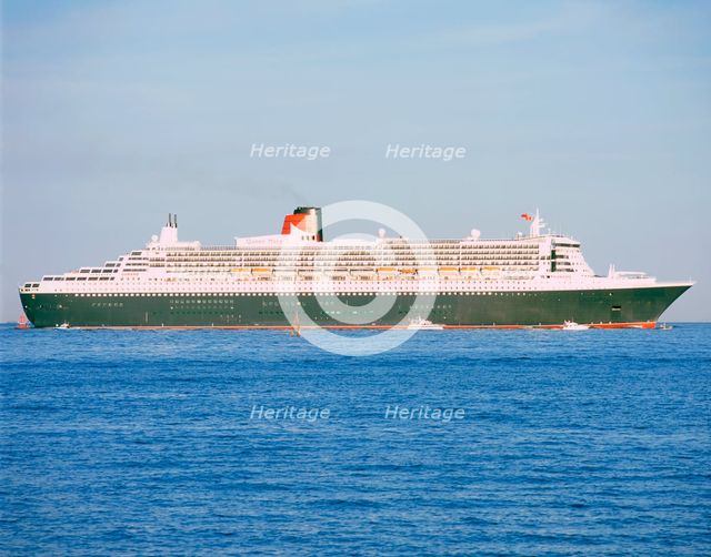 2004 Queen Mary II ocean liner. Artist: Unknown.