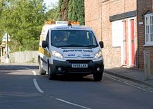 2008 Citroen van abnormal load warning vehicle