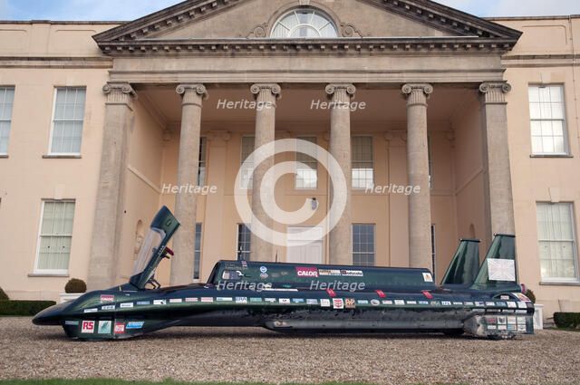 2009 Inspiration Steam World Land Speed Record breaker at Newtown Park Artist: Unknown.