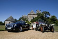 2009 Rolls Royce Phantom Drophead Coupe with 1909 Rolls Royce Silver Ghost