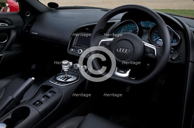 2010 Audi R8 Spider V10 dashboard Artist: Unknown.