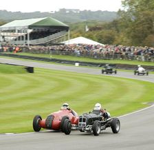 2011 Goodwood Revival Meeting, Goodwood Trophy ERA D type and Alfa Romeo 308c
