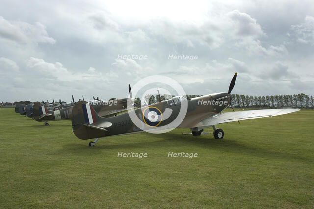 2011 Goodwood Revival Meeting, row of Spitfire Aircraft Artist: Unknown.