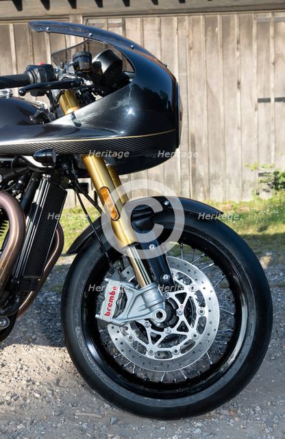 2019 Triumph Thruxton TFC 1200cc. Creator: Unknown.