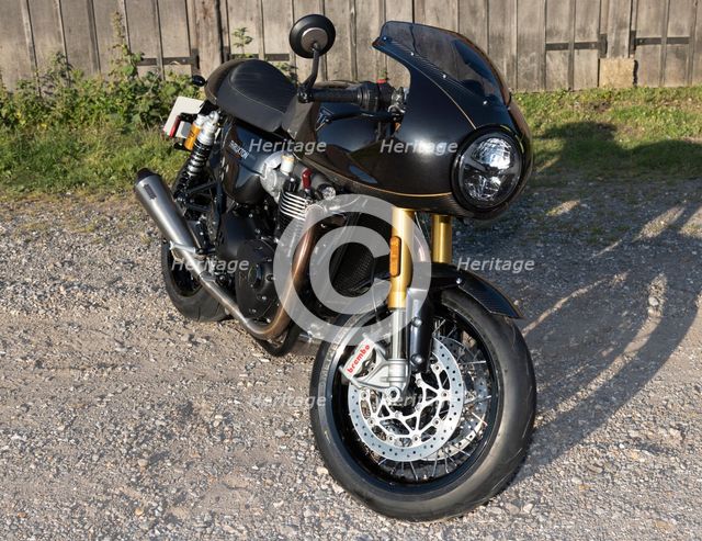 2019 Triumph Thruxton TFC 1200cc. Creator: Unknown.