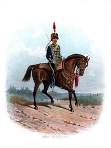 20th Hussars 1890.Artist: R Simkin