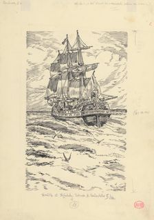21.- And the ship rushed from the father's bay to the sea, 1953. Creator: Andrej Kovacik