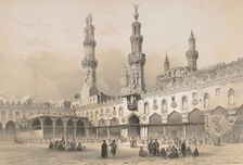 22. Cour de la Mosquée el Ahzar, au Kaire, 1843. Creator: Joseph Philibert Girault De Prangey