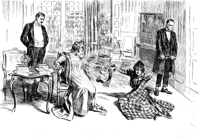 "22a, Curzon Street," the new play at the Garrick Theatre, 1898. Creator: Carl Hentschel.
