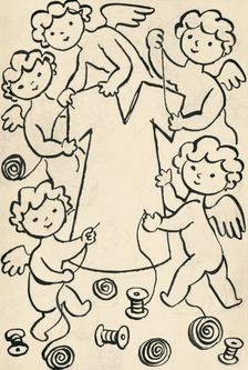 23. A story about a dog and a cat, around 1928. Creator: Josef Capek