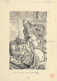 23.- Kolosov thought long and hard about each move, 1953. Creator: Andrej Kovacik