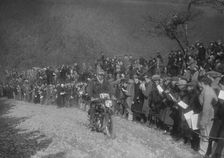 249 cc SOS Flat Top of RD Plunknett at the MCC Lands End Trial, Beggars Roost, Devon, 1936. Artist: Bill Brunell