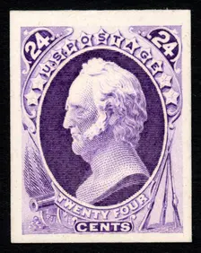 24c General Winfield Scott card plate proof, 1893. Creator: Unknown