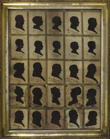 25 Silhouettes of the Bartlett Family, 1823-1840. Creator: William E. Bartlett