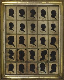 25 Silhouettes of the Bartlett Family, 1823-1840. Creator: William E. Bartlett