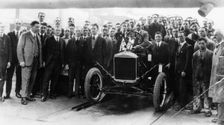250,000th Model T Ford produced at Manchester, 1925