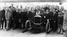 250,000th Model T Ford produced at Manchester, 1925