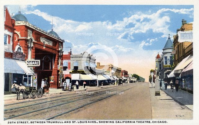 26th Street, Chicago, Illinois, 1914. Artist: Unknown
