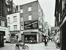 28-36 Shepherd Market, Westminster LB, London: front elevations, Mayfair, shops, 1967. Creator: Unknown