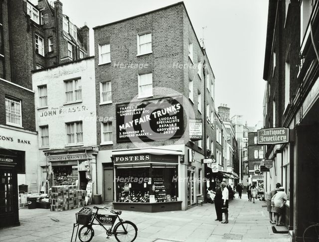 28-36 Shepherd Market, Westminster LB, London: front elevations, Mayfair, shops, 1967. Creator: Unknown.