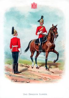 2nd Dragoon Guards 1915.Artist: LE Buckell