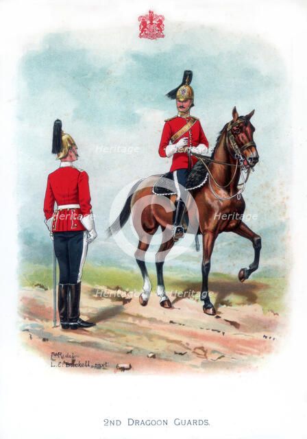 '2nd Dragoon Guards', 1915.Artist: LE Buckell