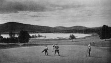 2nd green on Leatherstocking Golf Course at Coopertown, New York, 1925